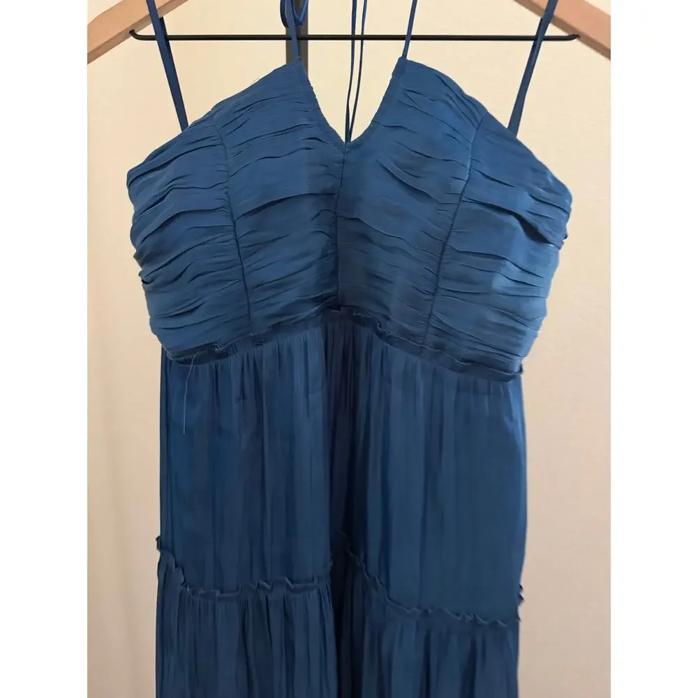 $172 New O.P.T east navy blue midi dress sz M - Picture 6 of 10